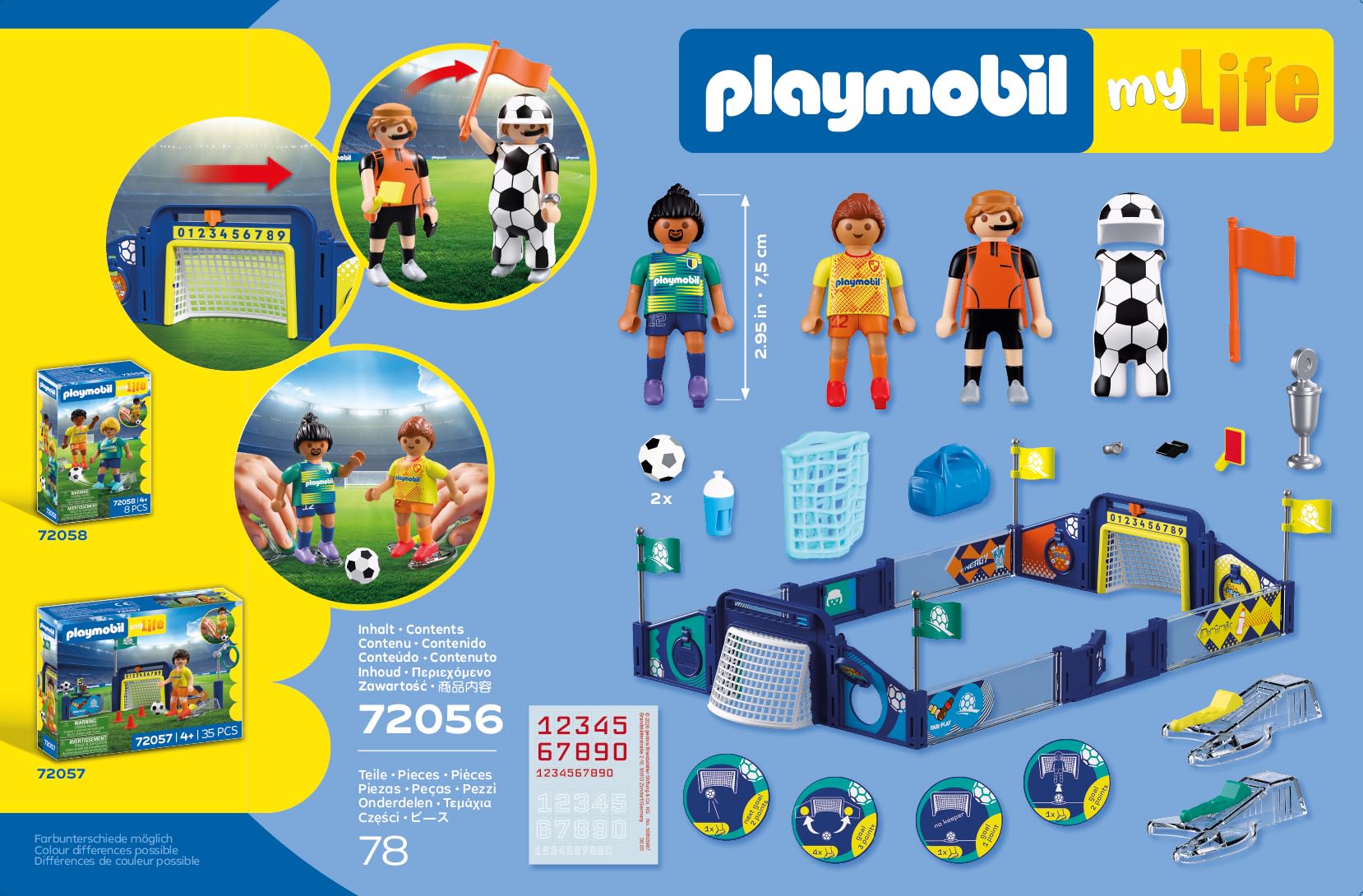 PLAYMOBIL | My Life | Fussball-Arena | Campo de fútbol con Mecanismo de Tiro y 2 porterías | Juguete de fútbol a Partir de 4 años | 72056 — view 8