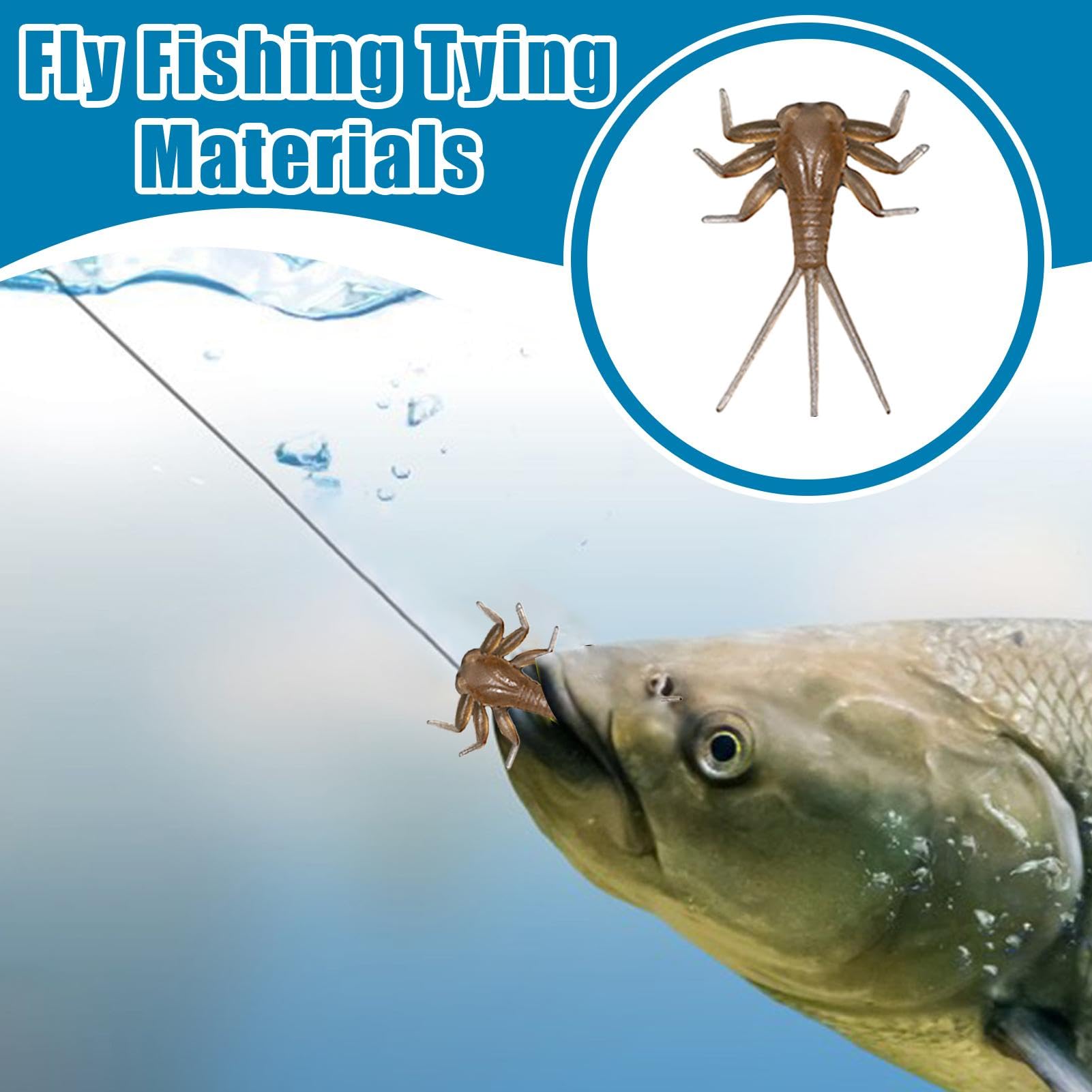 20 Appâts Souples Pour Pêche à La Mouche - Imitation Insectes, Taille S/M/L - Pour Truite, Brochet, Carpe