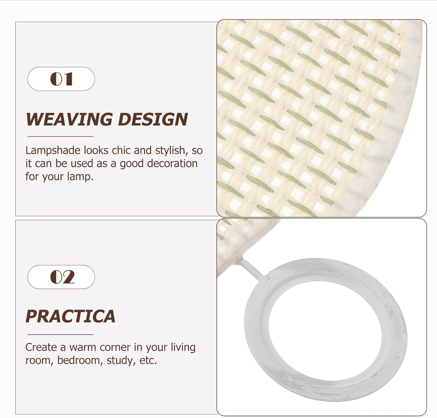 Kisangel E27 Fabric Pendant Lamp Shade Petal Design Ceiling Light Cover Replacement Lamp Shade Kit for Floor and Table Beige Cloth Set for Home Lighting
