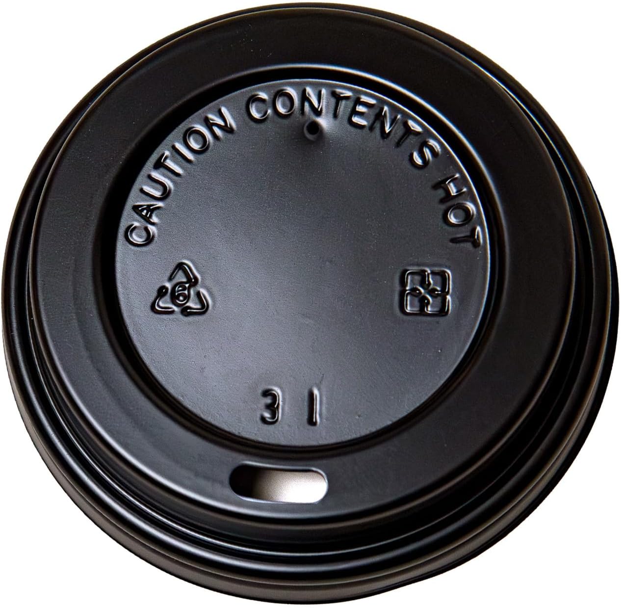 Sierra 10-24oz Black Hot Paper Cup Travel Lid, 1000 Count, 10 Packs of 100