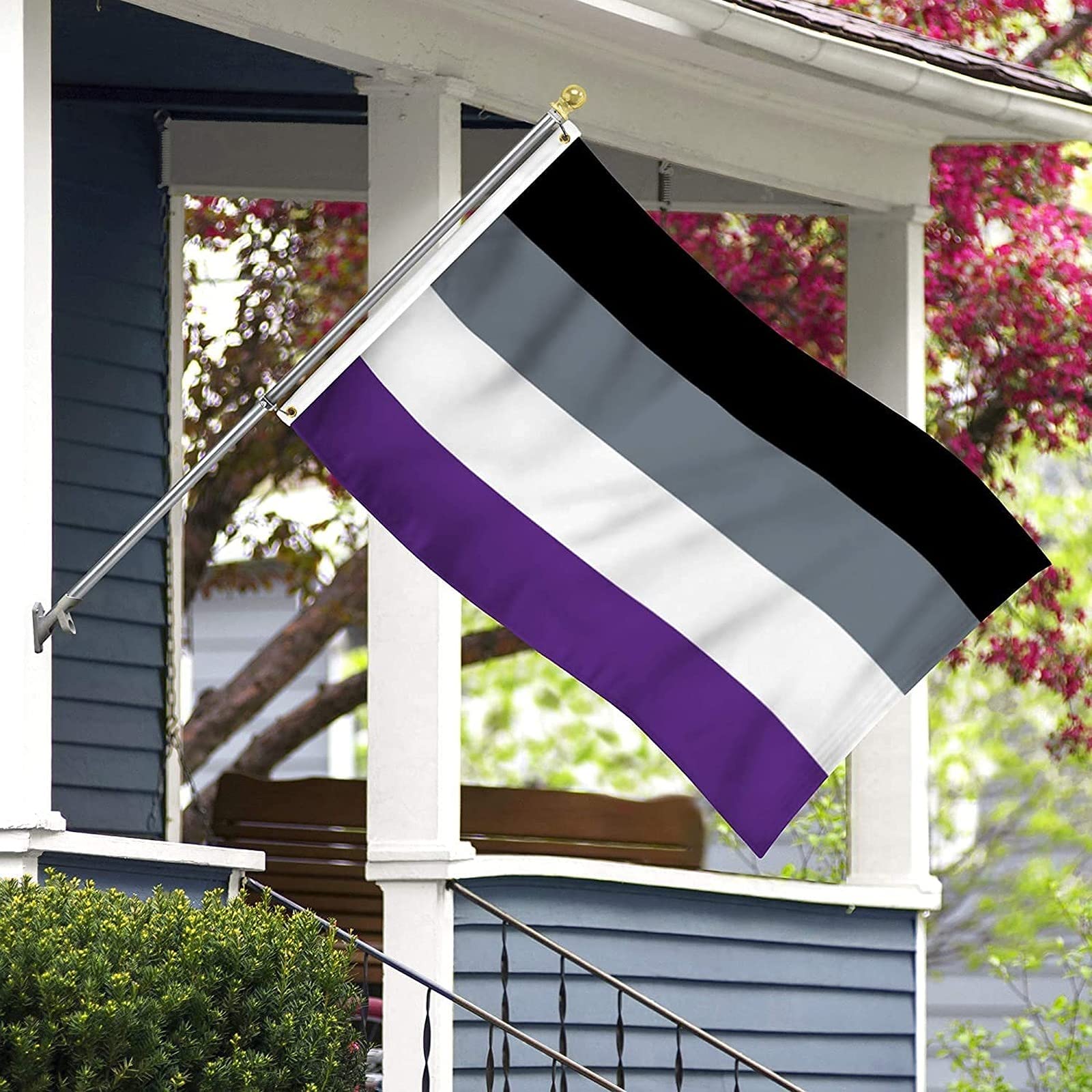 Polysexuelle Flagge 90x150 Cm – LGBTQIA+ Pride Flagge, Wetterfest, Mit Ösen