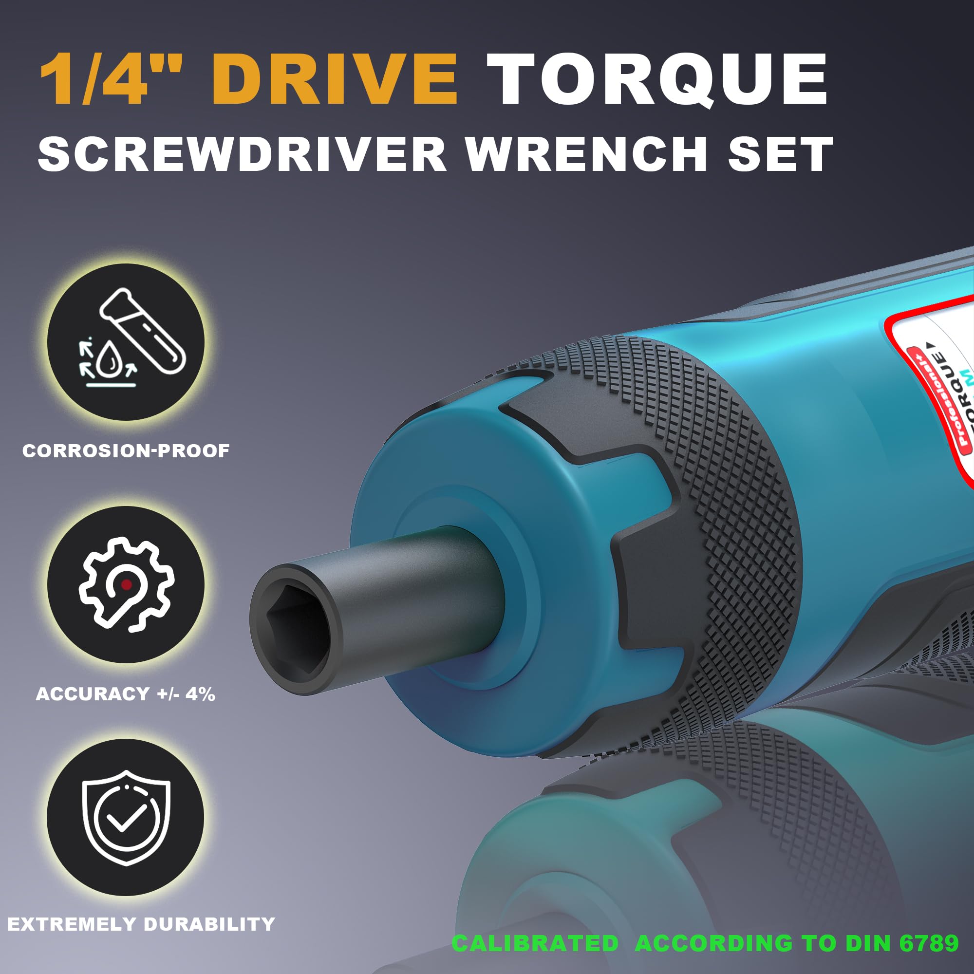 Cacciavite Dinamometrico 32 Pezzi - 1-8 Nm, Extra Lungo, Per Riparazione Bici - Foto 10