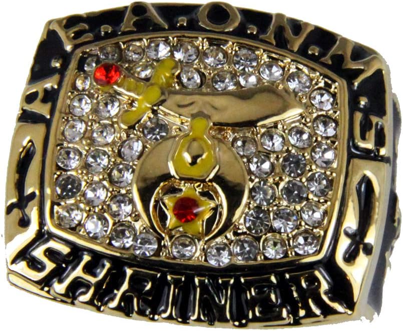 The Quiet Witness T62 Mens Championship AEAONMS Shriner Ring Super A.E.A.O.N.M.S. Prince Hall Mason Masonic