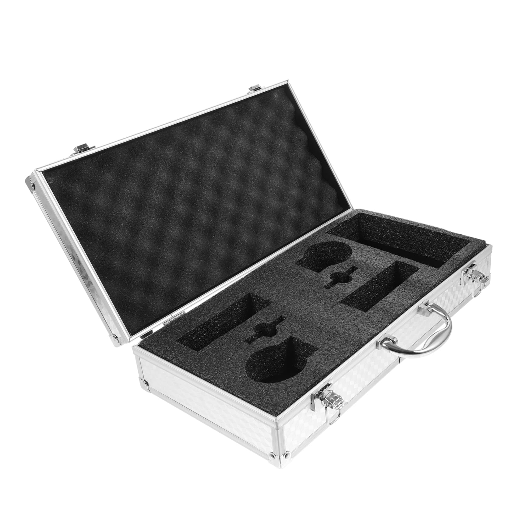 GALPADA Microphone Case Portable Storage Case with Slots for Handheld Microphones Lightweight Design with Shock Absorbing Padding for Travel and Transportation