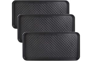 Convenient and Durable Wood Boot Tray for Entryway