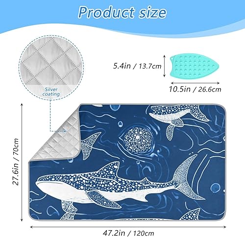 Miniatura 2 de Alfombrilla de planchar y almohadilla magnética resistente al calor, manta de planchado portátil de viaje, fundas para tabla de planchar de 27.6 x