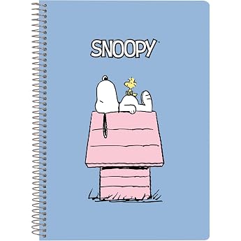 Snooppy Quarter Notebook 80 Sheets Hardcover 1 Design Ideal for Children of Different Ages Comfortable and Versatile Quality and Resilience 15.5 x 22 cm
