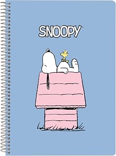 SNOOPY - Cuaderno, Libreta Cuarto 80 hojas, Tapas Duras, 1Diseño, Ideal para Niños de Diferentes Edades, Cómodo y Versátil, Calidad y Resistencia, 15.5xx22 cm