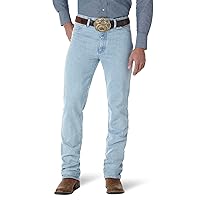 Wrangler - Jeans da uomo stile cowboy, modello slim fit Gold Buckle Bleach 31W x 32L (US Taglia)
