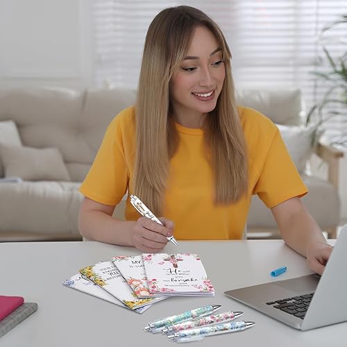 Miniatura 6 de Colarr 24 unidades, regalos cristianos a granel para mujeres, bolígrafos con versículos de la Biblia, cuadernos de la Biblia, regalos cristianos,