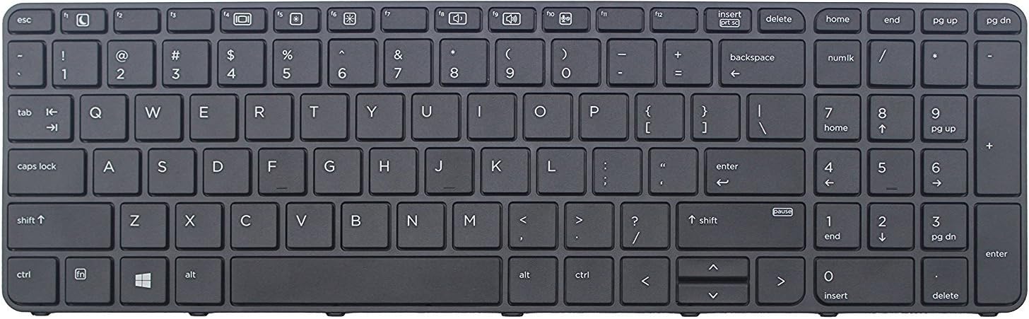 Original New for HP 827028-001 US Keyboard with Frame
