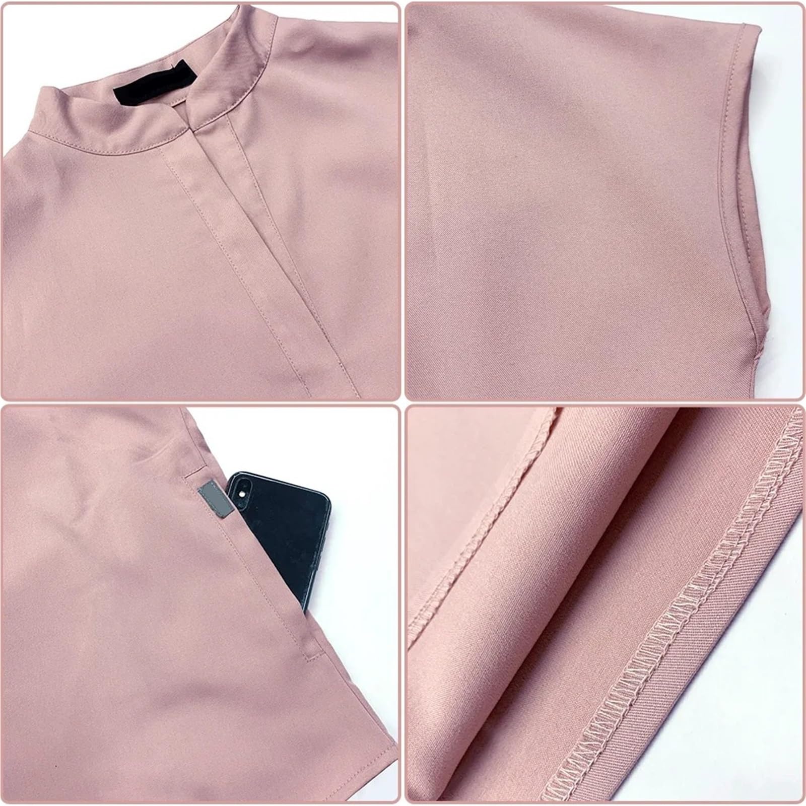 Uniforme Sanitario Mujer Women Jogger Sets Pair Multicolour Suits Uniforms Short Sleeve V-Neck Tops Pocket Pants Set