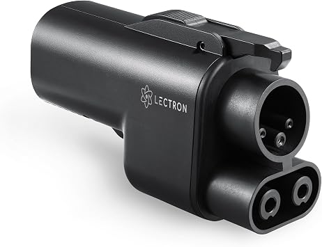 محول السيارة الكهربائية Lectron NACS إلى CCS - 500 أمبير/1000 فولت - متوافق مع شواحن Tesla الفائقة - شحن سريع CCS1 EVs مع قابس Vortex [تحقق مع صانع السيارات الخاص بك للتأكد من التوافق]