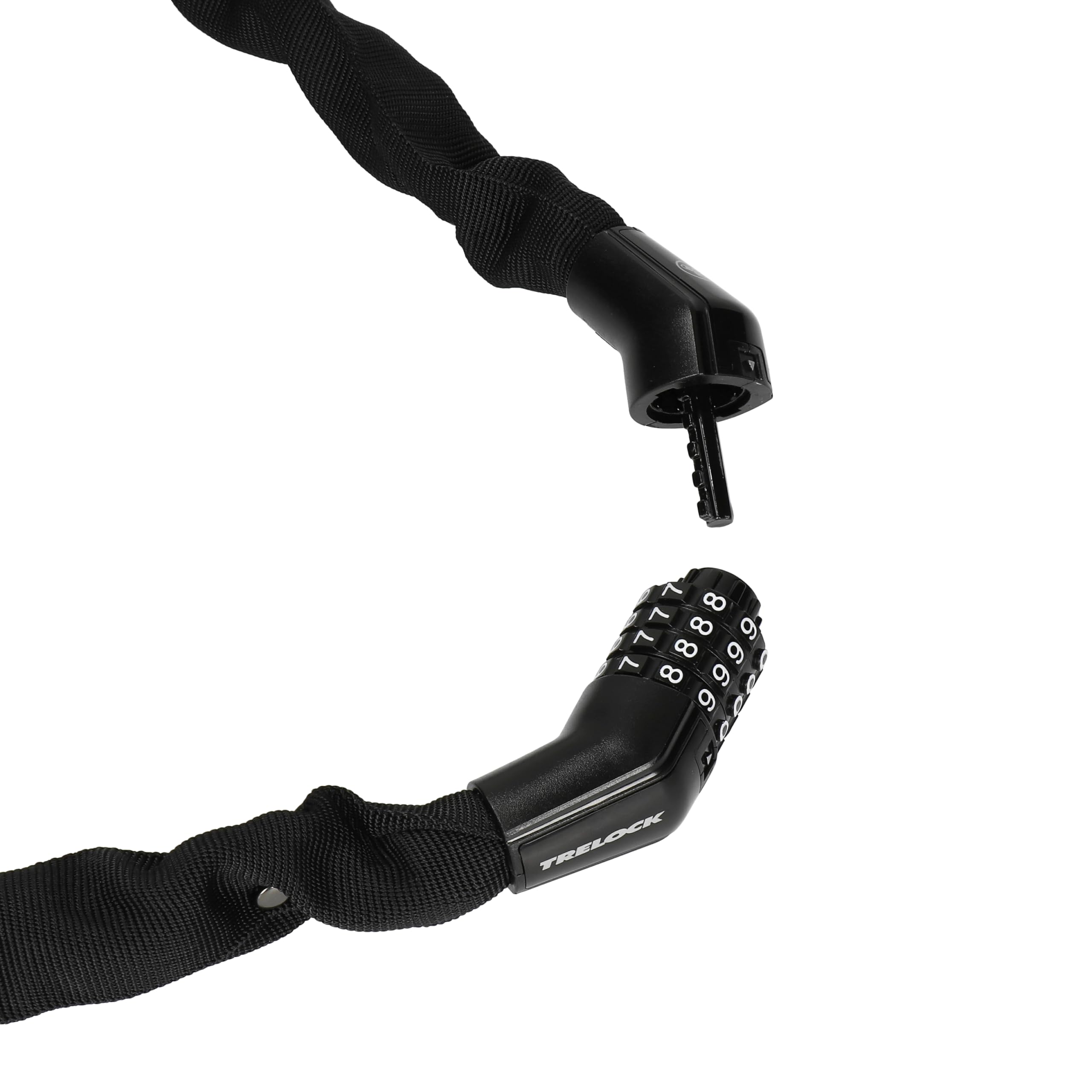 TRELOCK BC 360 Code Kettenschloss – Länge 110 cm – Kettenglieder 6 mm – Sicherheitsstufe 8 – Frei einstellbarer Code