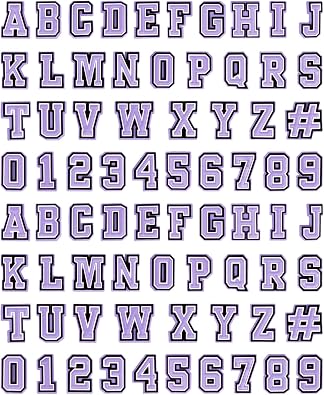 CUNUEN 74 Pack Letter Number Decoration Charms