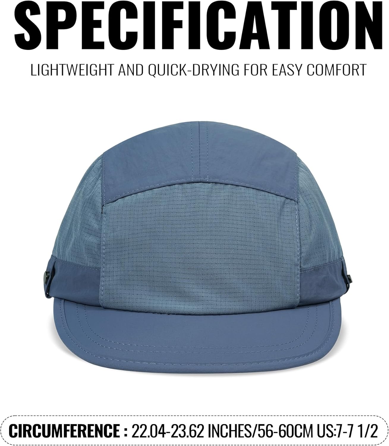 Croogo Quick Dry 5 Panel Hats Waterproof Baseball Cap Unstructured Curved Visor Sports Cap Mens Hat Golf Sun Hat for Outdoor - Image 3