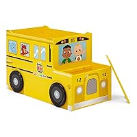 Vista 1 de Delta Children CoComelon - Caja de juguetes para autobús escolar, certificado Greenguard Gold