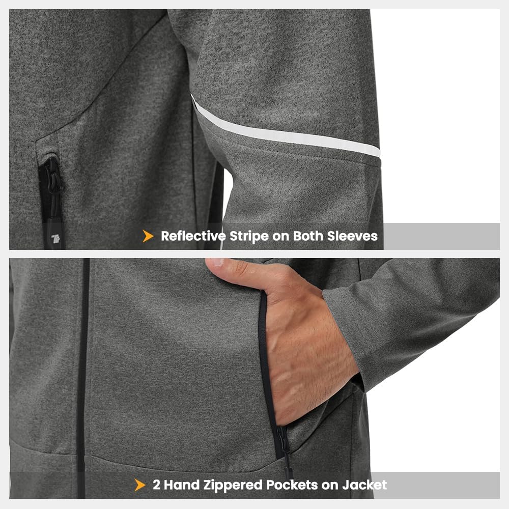 YSENTO Men's Track Sweat Suits 2 Pieces Sets Zipper Pockets Hoodie Jogging Outfits Warm Up Tracksuit Sweatsuit
