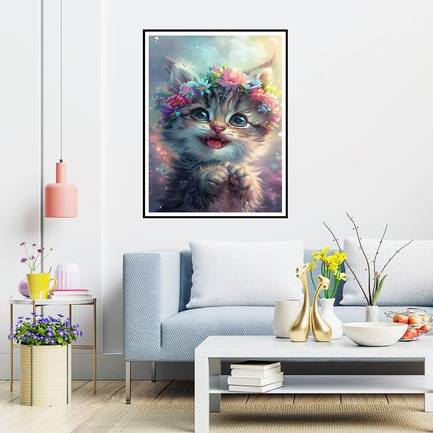 ダイヤモンドアートかわいい ダイヤモンド刺繍 全面貼り付けタイプ ダイヤモンドペインティング 動物 ダイヤモンド アート ダイアモン