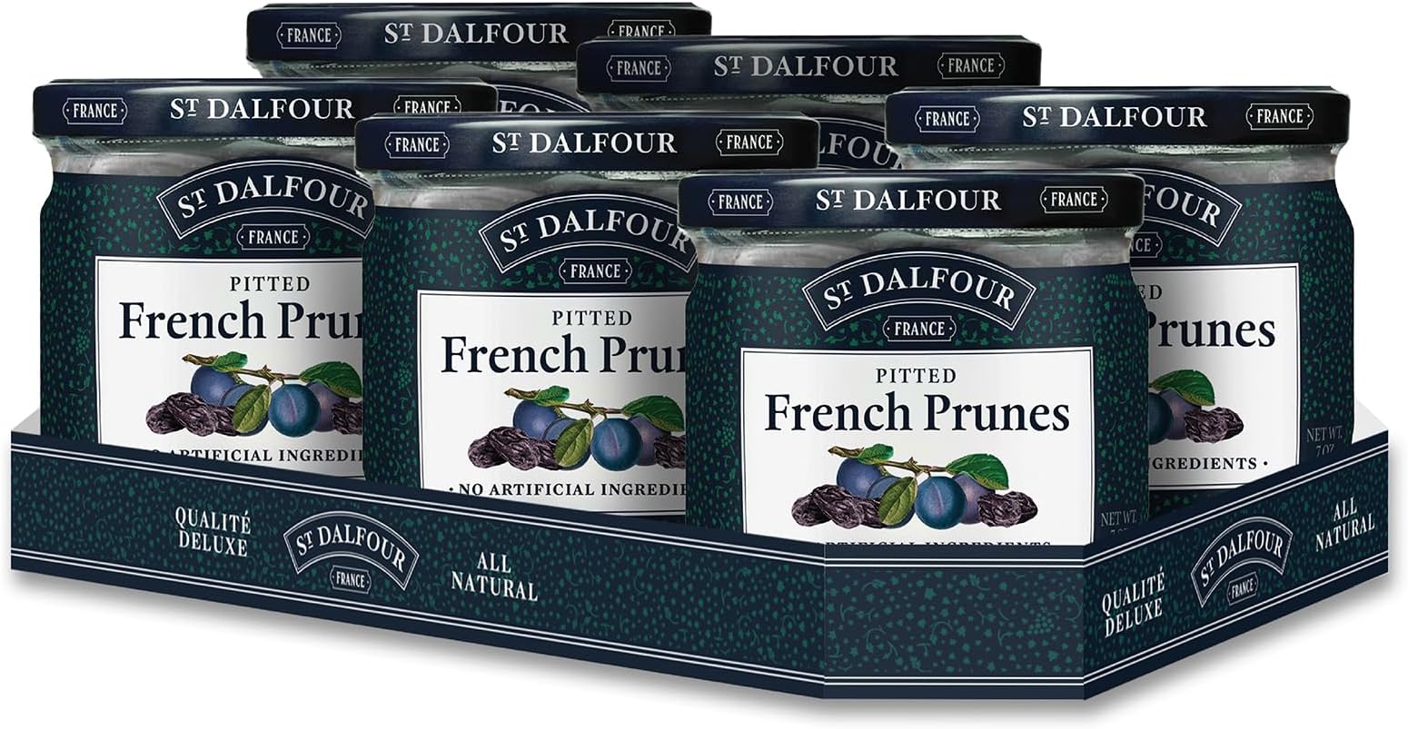 Charles Jacquin-St.Dalfour Prunes, Giant French, 7-Ounce (Pack of 6)