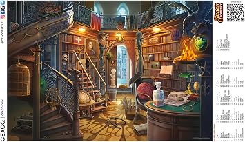CEACO Jigsaw Puzzle - 2000 pcs, 38.5 x 26.5 in - Challenging Brain-Teaser Experience - 2000 Piece Puzzles for Adults with Full-Color Poster - Durable Paper Segments for Smooth Fit