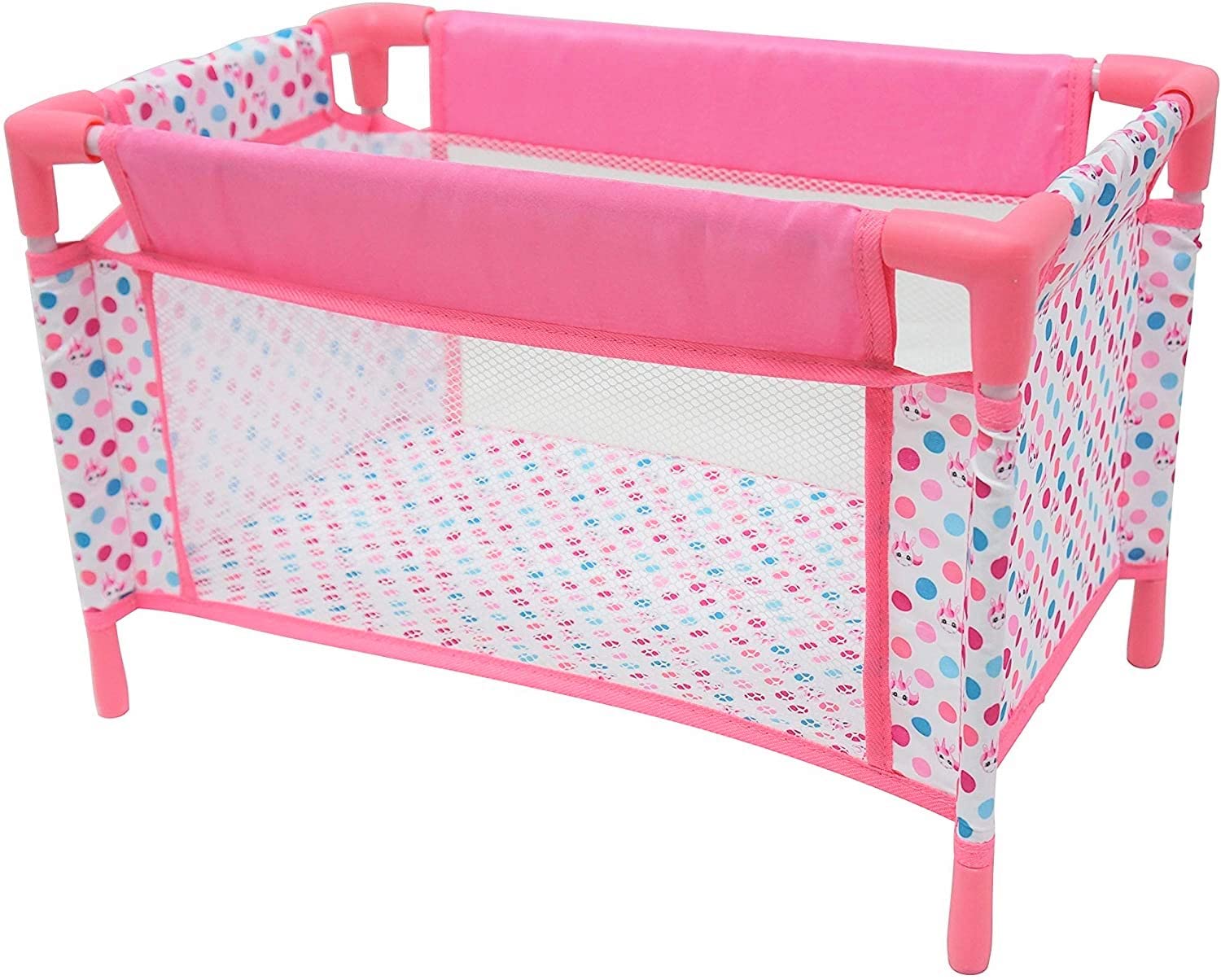 KOOKAMUNGA KIDS 6 Piece Doll Accessories Playset Toy Pram Stroller