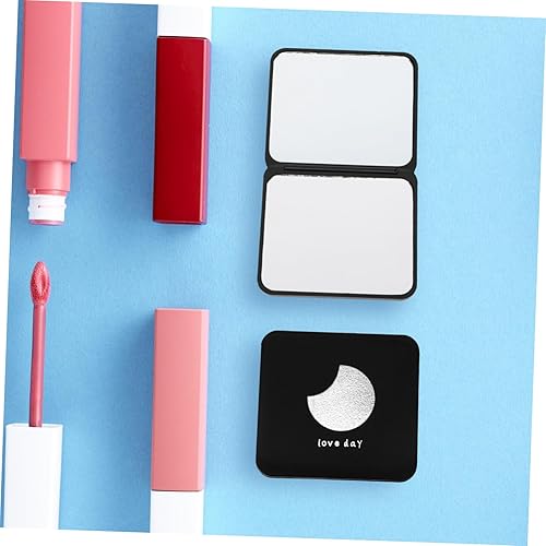 Miniatura 4 de Espejo redondo de 4 piezas, espejo pequeño y compacto, espejo de aumento compacto para monederos, cuadrado, maquillaje, bolso de mamá, doble cara,