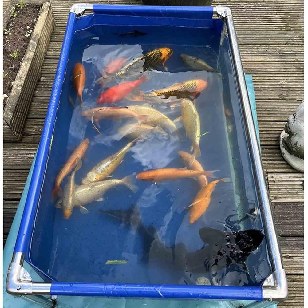 Bâche de bassin haut de gamme en PVC et cadre en acier inoxydable de 100 cm