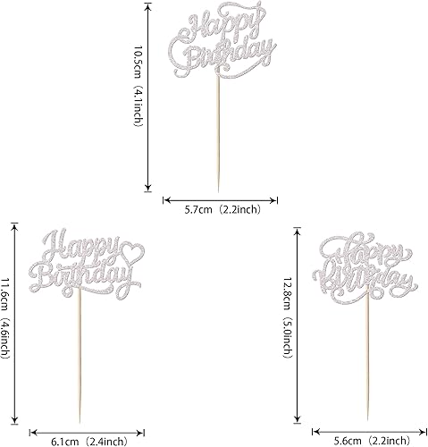 Miniatura 9 de Paquete de 30 adornos para cupcakes con purpurina para celebración, cumpleaños, baby shower, niños, fiesta de cumpleaños, suministros de decoración