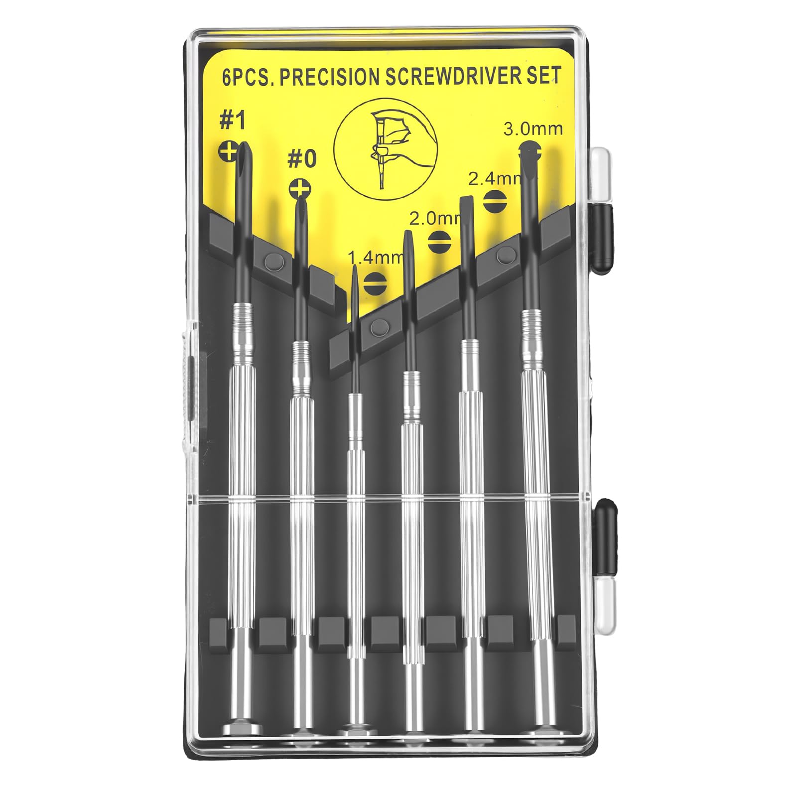 6 Pcs Mini Screwdriver Set Small Repair Tool Kit with Flathead and Phillips Screwdrivers Precision Screwdriver Set Professional for Phone Watch Tiny Electronic