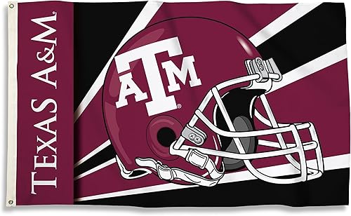 BSI PRODUCTS, INC. - Bandera de Texas A&M Aggies de 3 x 5 pies con ojales de latón de alta resistencia - TAMU orgullo de fútbol, baloncesto y