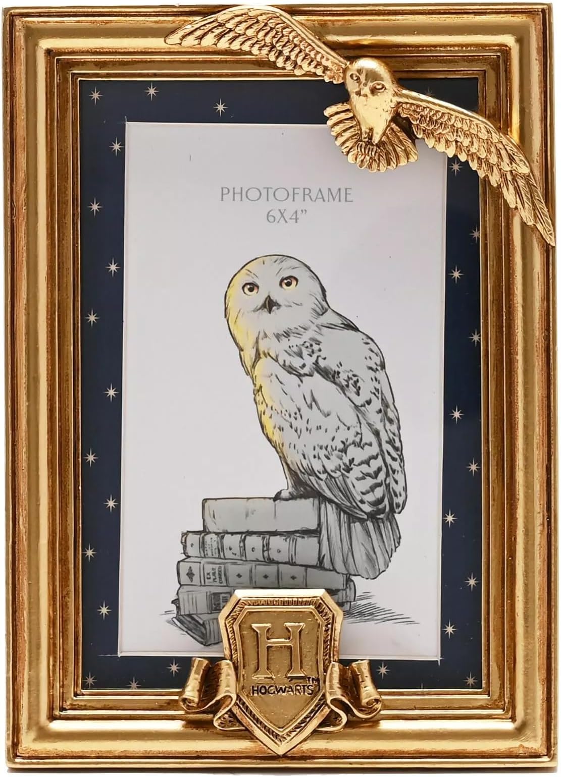 Warner Bros Harry Potter Alumni Gold Photo Frame Hedwig