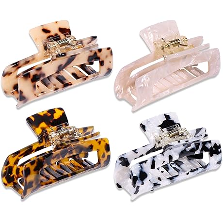 4PCS Hair Claw Clips: The Perfect Accessory for Your Style