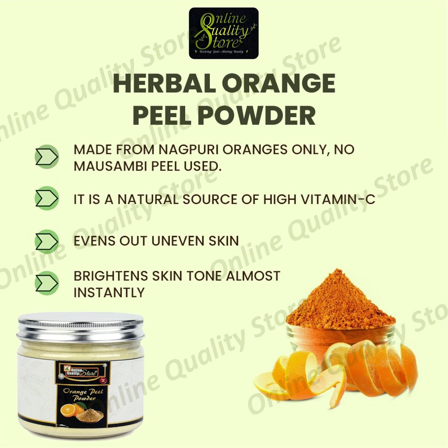 Online Quality Store Orange Peel Powder for Skin Whitening, 100g 9 71XM2MYfCEL. SL1500