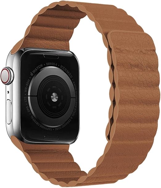 Leather strap for Apple Watch Bands 44mm 40mm series 6 Loop