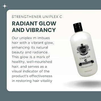 UNIPLEX C Bond Strengthener - غير معطر، كريم أساس إصلاح الشعر، لمعان وقوة دفعة، التحكم في التجعد، تغذية عميقة للشعر الضعيف، مناسبة لجميع أنواع الشعر