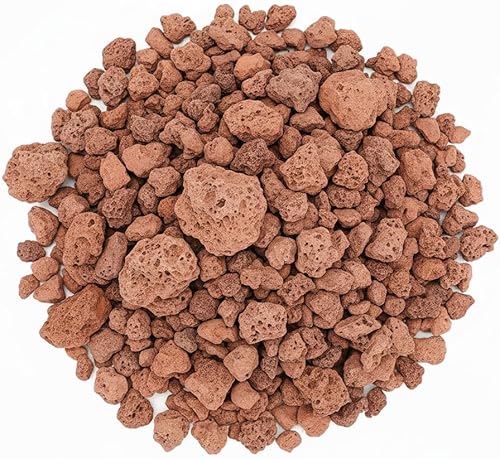 Mr. Fireglass Roca de lava natural, roca de lava volcánica pequeña de 0.4 a 0.8 pulgadas para fogatas de interior y exterior, chimeneas, cuencos de