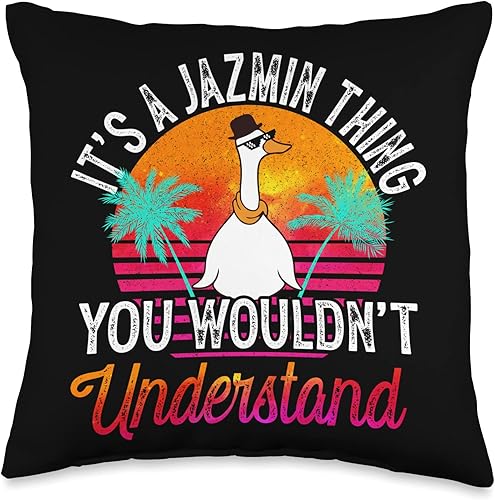 It's A Jazmin Thing You Wouldn't Understand Funny Jazmin Throw Pillow