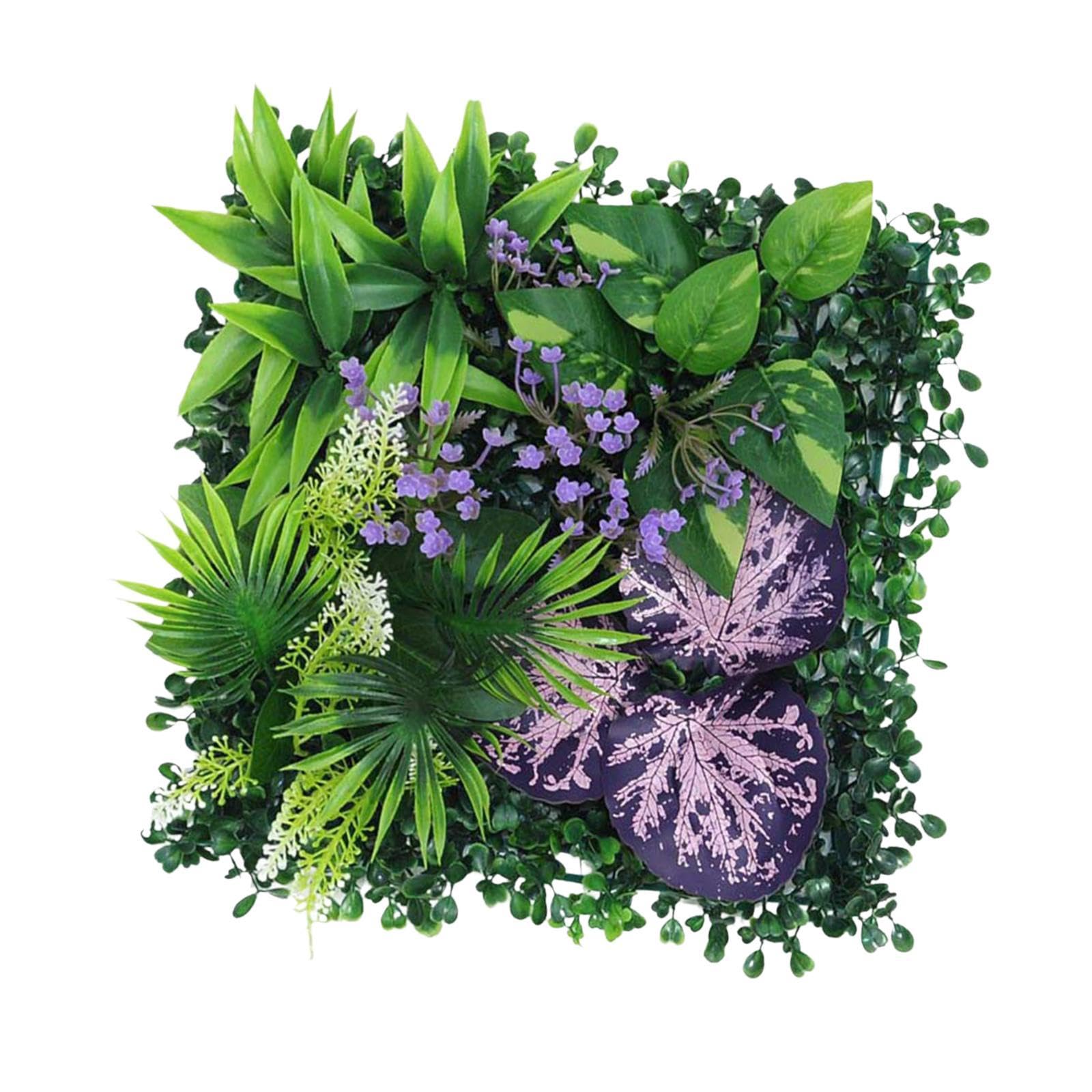 SECRET DESIRE™ 9.8X9.8Inch Simulation Grass Greenery Wall Panel Decor for Terrace, Bathroom Style I-image-46