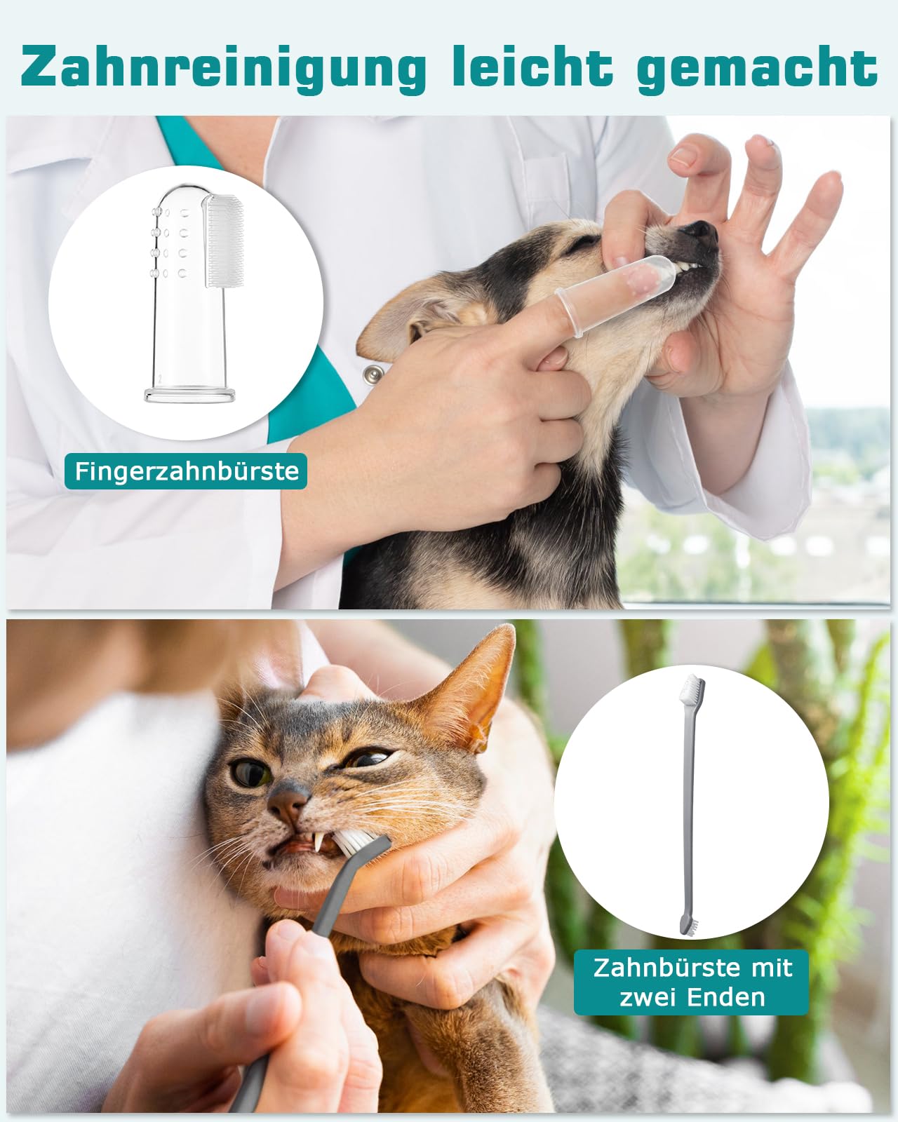 Kit de nettoyage dentaire à ultrasons pour chien et chat, Detartreur Dentaire Ultrason pour Chien et Chat, 5 modes de nettoyage et 4 têtes de nettoyage pour animaux de compagnie