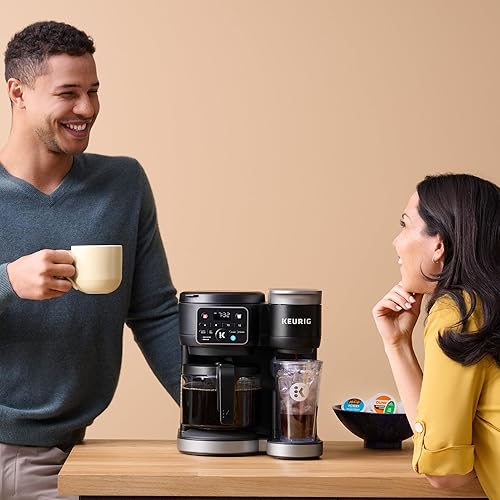 Miniatura 19 de Keurig K-Duo - Cafetera caliente y helada de una sola porción y jarra, tecnología MultiStream, depósito de 72 onzas (Gen 2)