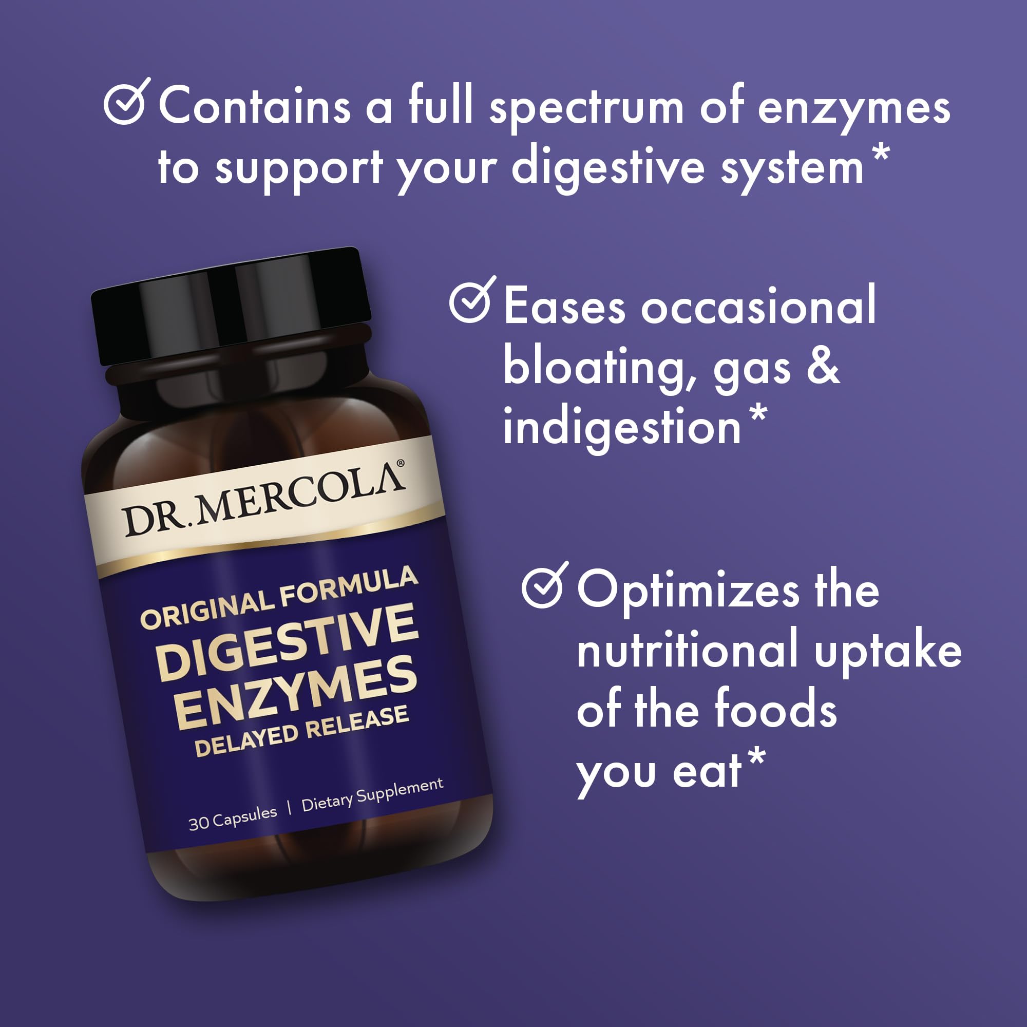 Dr. Mercola Digestive Enzymes, Eases Bloating and Indigestion, 0.5 oz — Amazon image 4