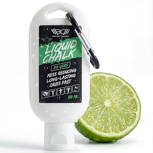 Vista 9 de WARM BODY COLD MIND Tiza Líquida Sin Desorden - Tiza de Gimnasio para Levantamiento de Pesas, Gimnasia, Escalada, Powerlifting - Tiza Deportiva