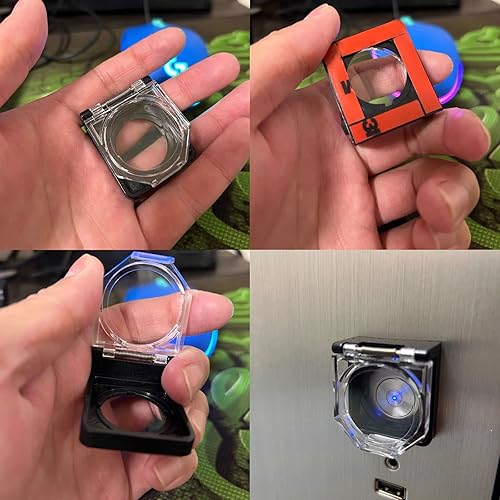 Miniatura 6 de Cubierta de Interruptor de Botón de Alimentación, Protector de Interruptor de Botón de Alimentación a Prueba de Polvo y Seguridad para Interruptor