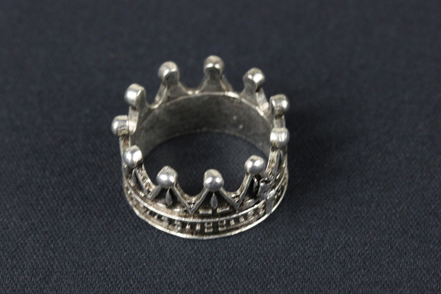 Miniblings Uomini Corona Uomini Anello Anello - Uomini Anello Uomo Corona - Anello barretta dei monili I Fatto a Mano movente Ho Formato Una Regolabile