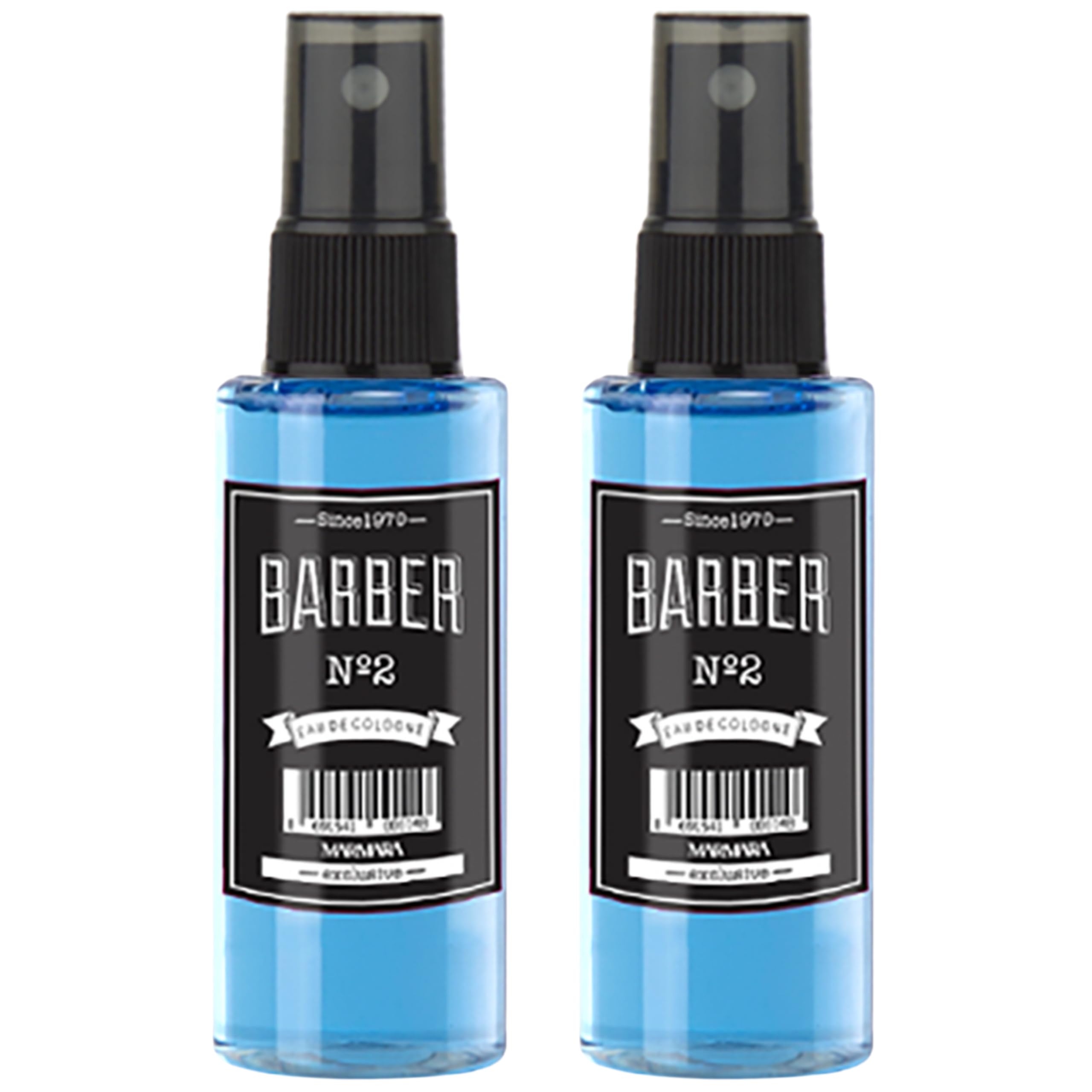 Marmara Barber Cologne - Best Choice of Barbers and Traditional Shaving Fans No:2 Series (50ml x 2 Bottles)
