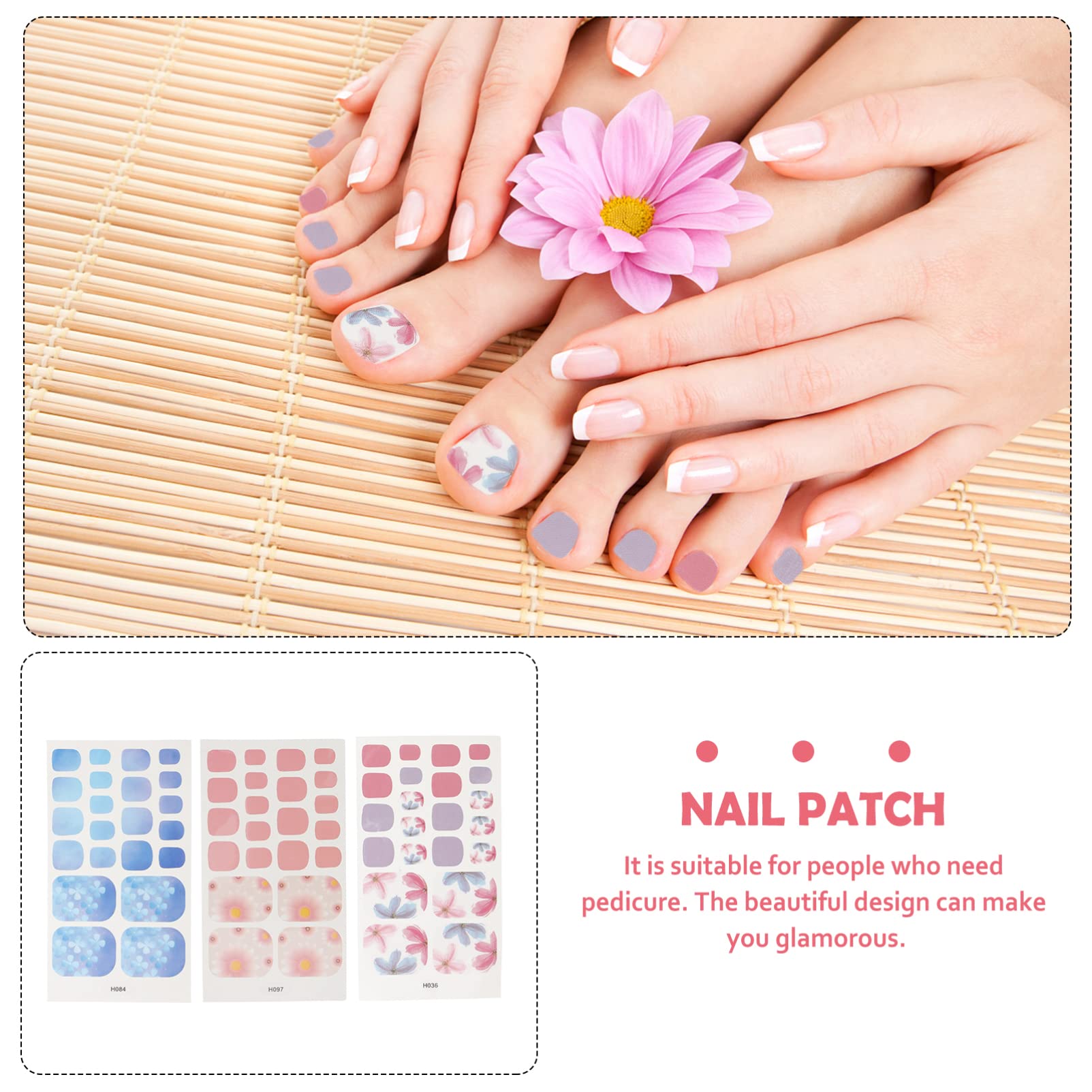 4 Set Adesivi Per Unghie Dei Decorativi E Impermeabili Per Nail Art Per Donne E Ragazze Facili Applicare E Rimuovere Per Occasione 6 Fogli*4