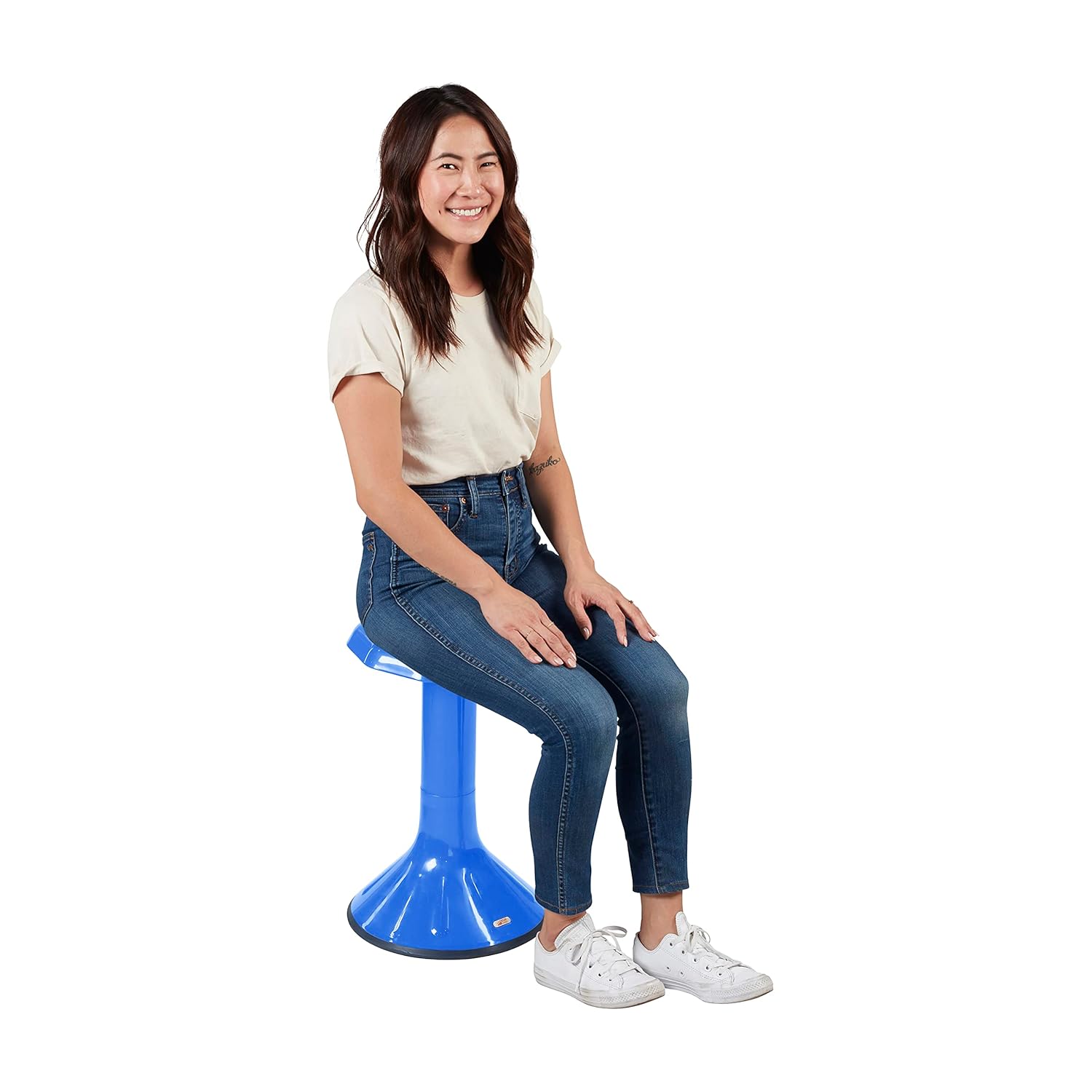 ECR4Kids ACE Active Core Engagement Wobble Stool, 20-Inch Seat Height, Flexible Seating, Blue