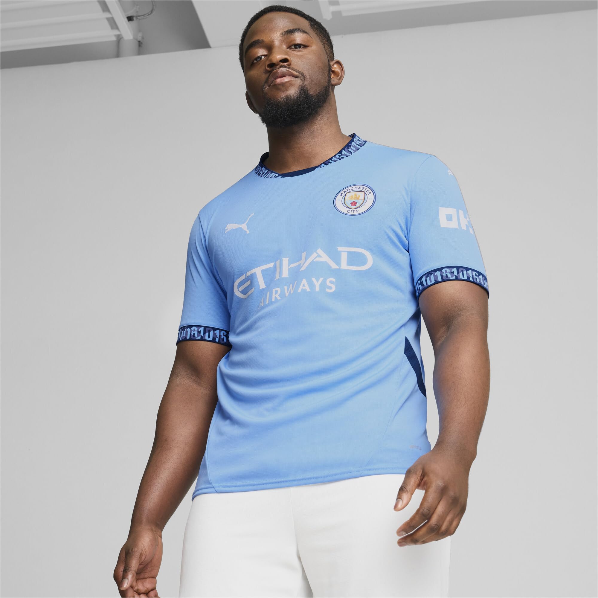 Puma Manchester City Heimtrikot 2024/25 Saison - Replica - Herren - Team Hellblau - Größe: L