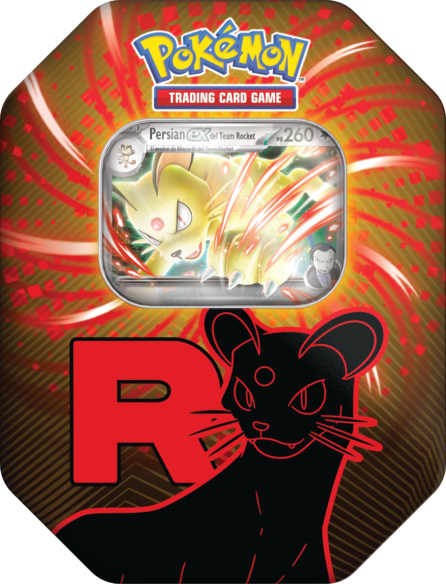 Pokémon: scatola da collezione Team Rocket - Persian-ex del GCC Pokémon (una carta promozionale olografica e quattro buste di espansione)